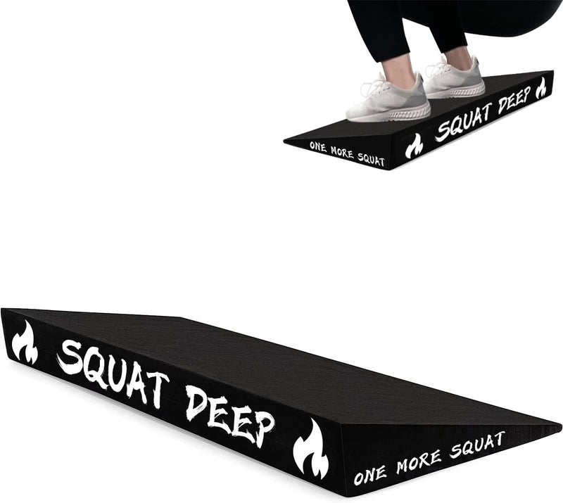 WINBOX Slant Board for Weightlifting and Calf Stretching - Non-Slip Heel Elevated Squat Wedge Block - Image 1